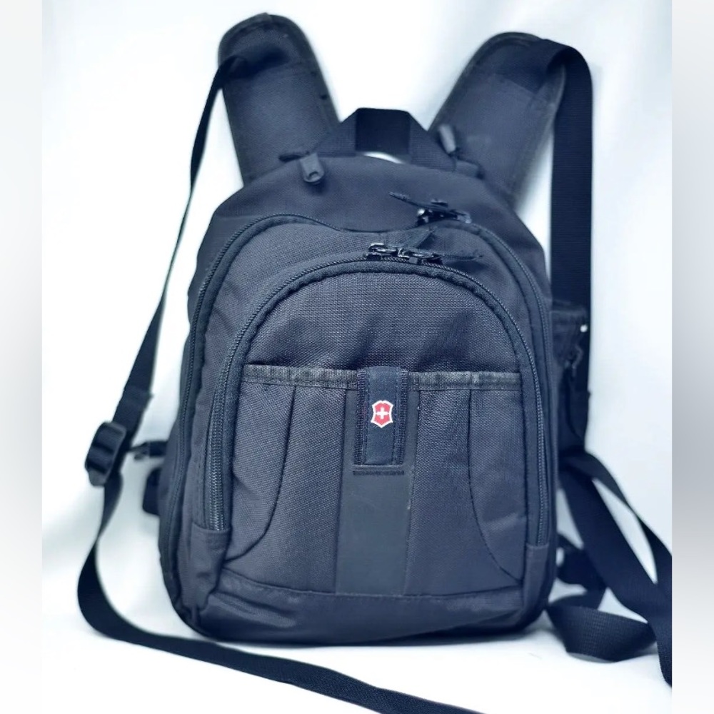 Victorinox Swiss Army Backpack Black Nylon Small Comp… Gem